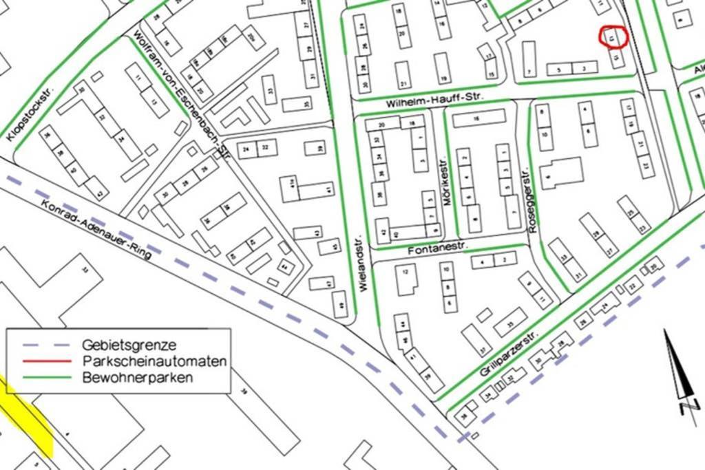 Bahnhofsnahe, Ruhige Und Sonnige 2 Zimmerwohnung Im Dichterviertel Βιζμπάντεν Εξωτερικό φωτογραφία